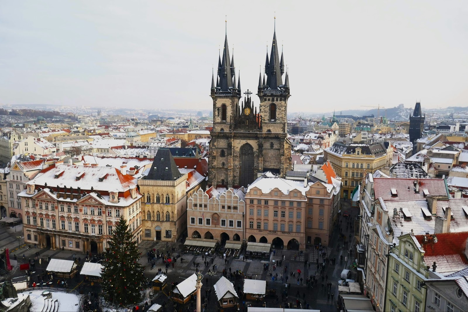 Old Town Square Spires and Wilanów Palace Gates