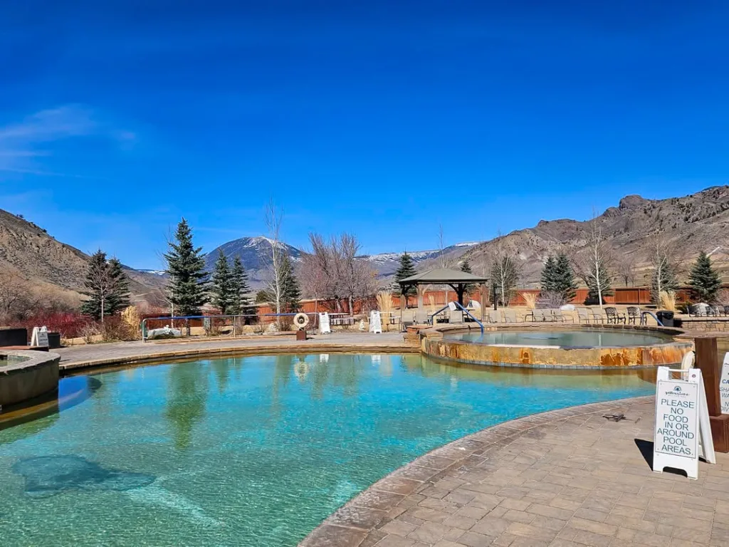 Yellowstone Hot Springs, Montana - Detailed Guide, Directions, Pools & campground 3 main Pool at Yellowstone Hot springs