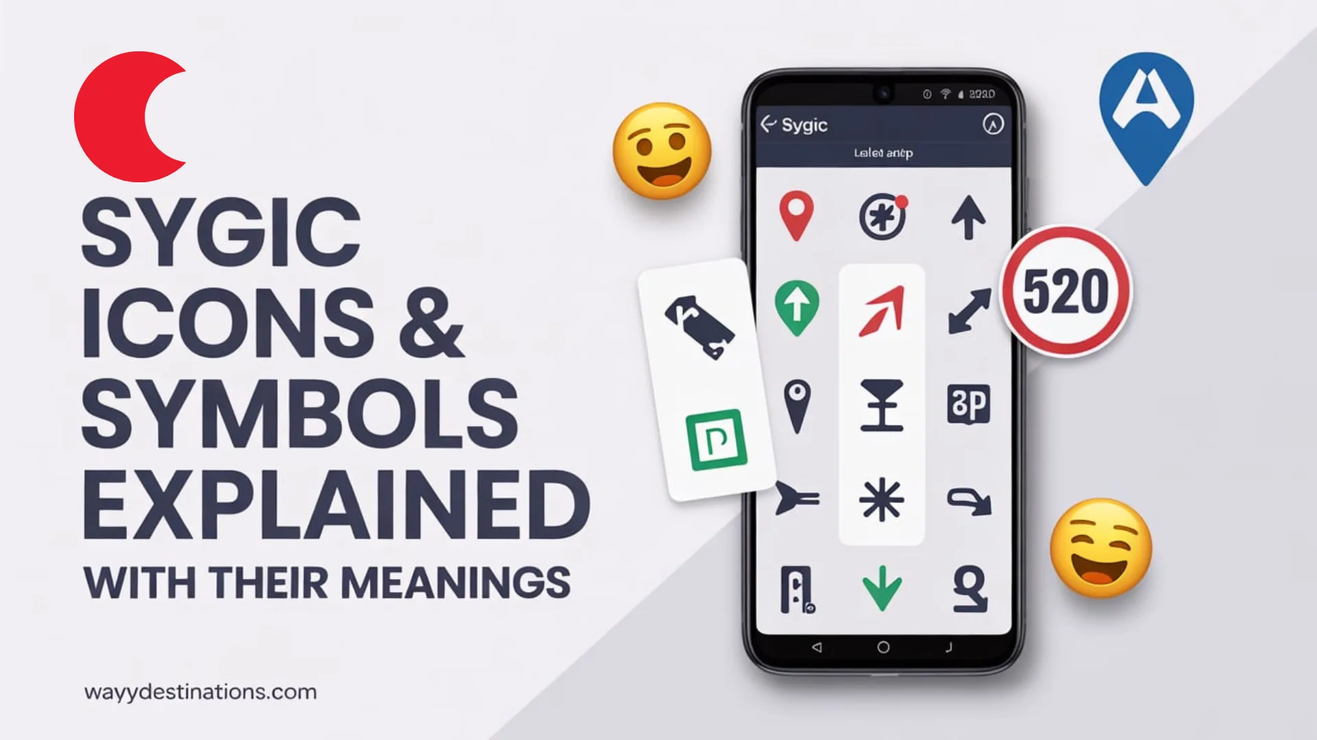 Sygic Icons, Emojis, Symbols with Their Meanings in 2026