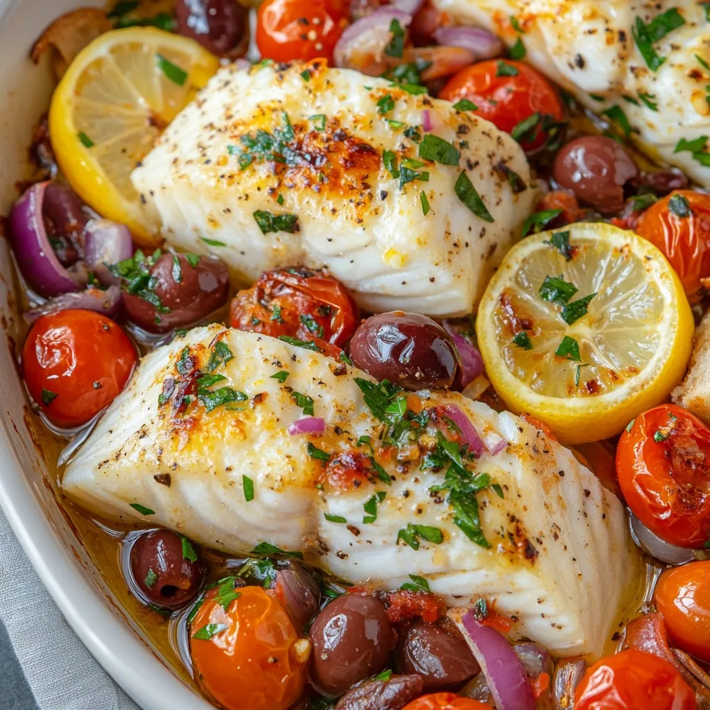 Mediterranean Baked Fish