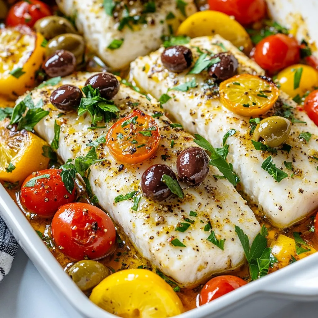 Mediterranean Baked Fish