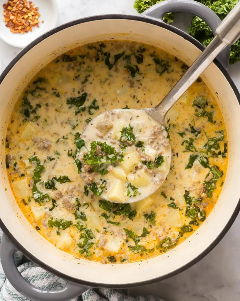 Spicy Sausage Potato Soup