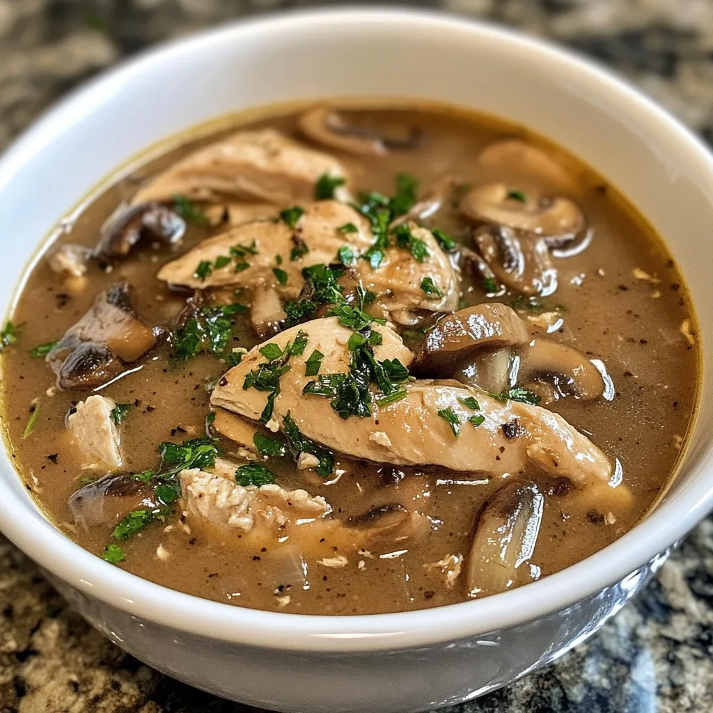 Rotisserie Chicken Mushroom Soup