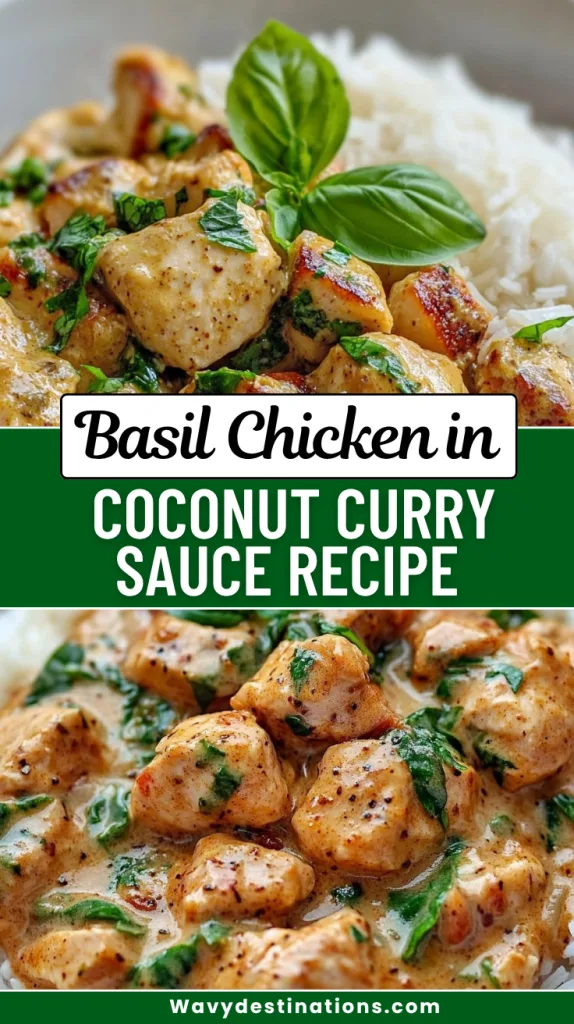 Basil Chicken in Coconut Curry Sauce Recipe 4 Basil Chicken in Coconut Curry Sauce Recipe