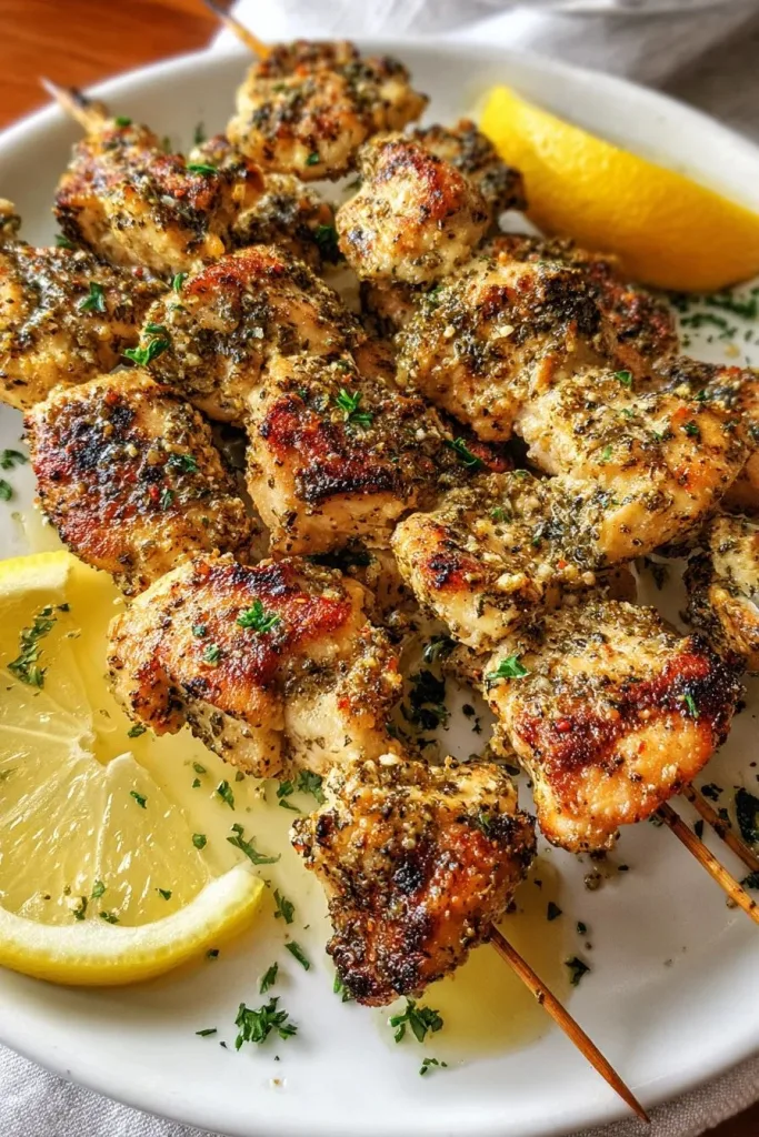Hot Lemon Pepper Chicken Skewers Recipe