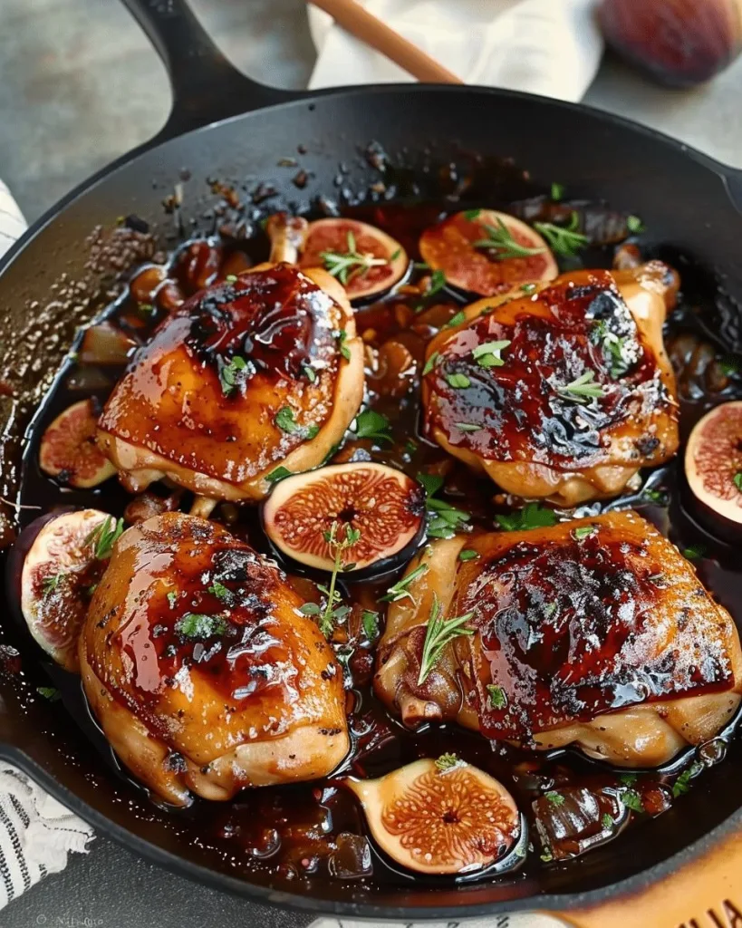 Fig Glazed Skillet Chicken