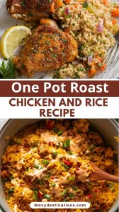 One Pot Roast Chicken and Rice Recipe