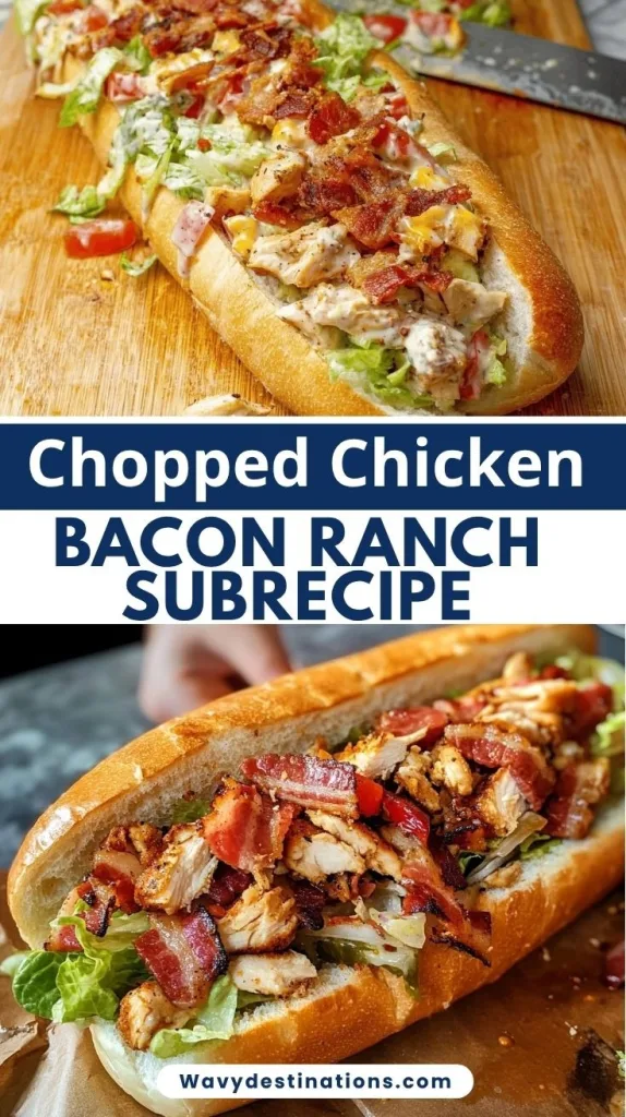Chopped Chicken Bacon Ranch Sub