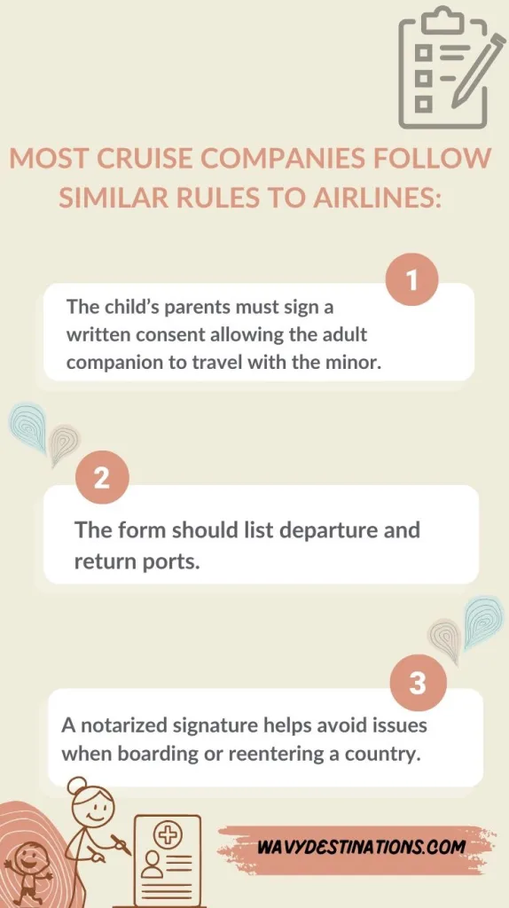 Minor Travel Consent Form for Cruises