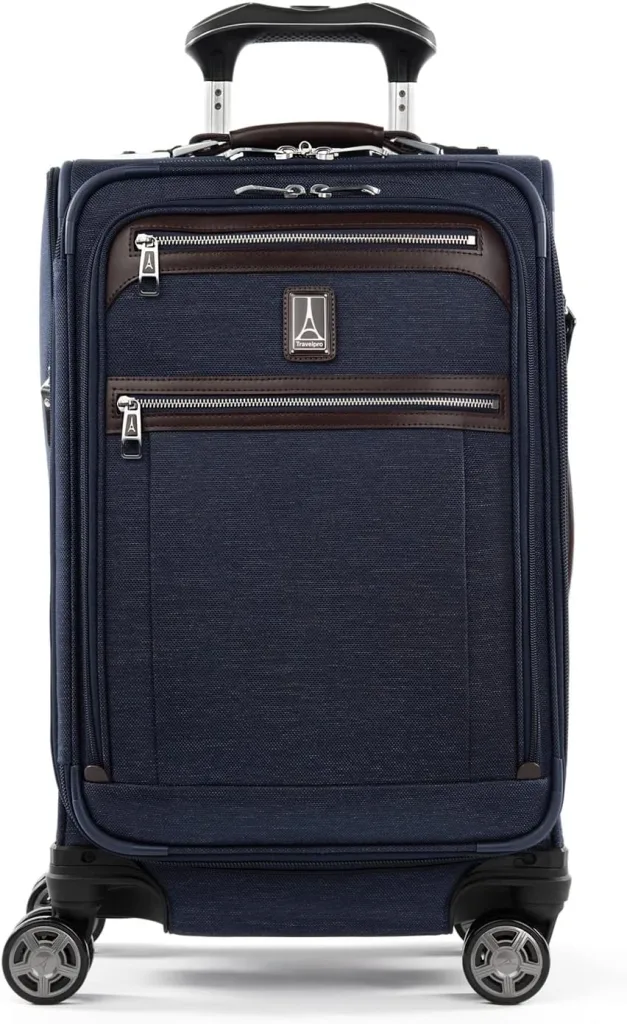Platinum Elite Softside Expandable Carry-On (True Navy Blue)