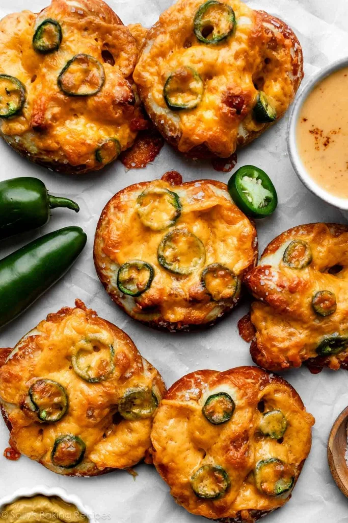 Cheddar Jalapeño Soft Pretzels Recipe