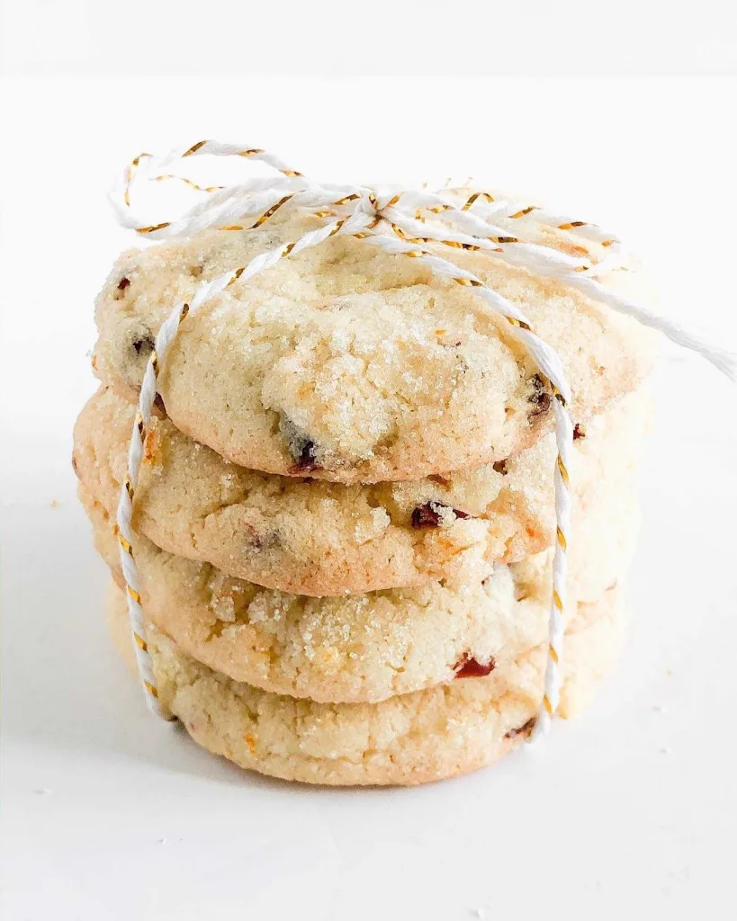 Chewy Christmas Cranberry Orange Cookies