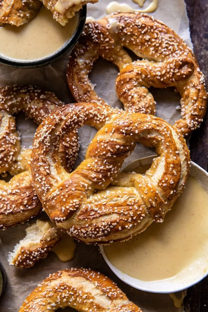 Pumpkin Beer Pretzels with Chipotle Queso Recipe