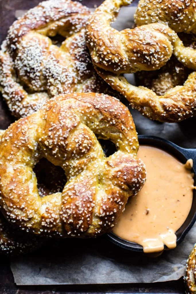 Pumpkin Beer Pretzels with Chipotle Queso Recipe
