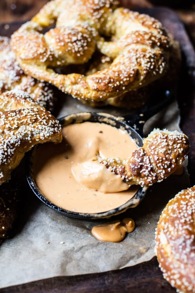 Pumpkin Beer Pretzels with Chipotle Queso Recipe