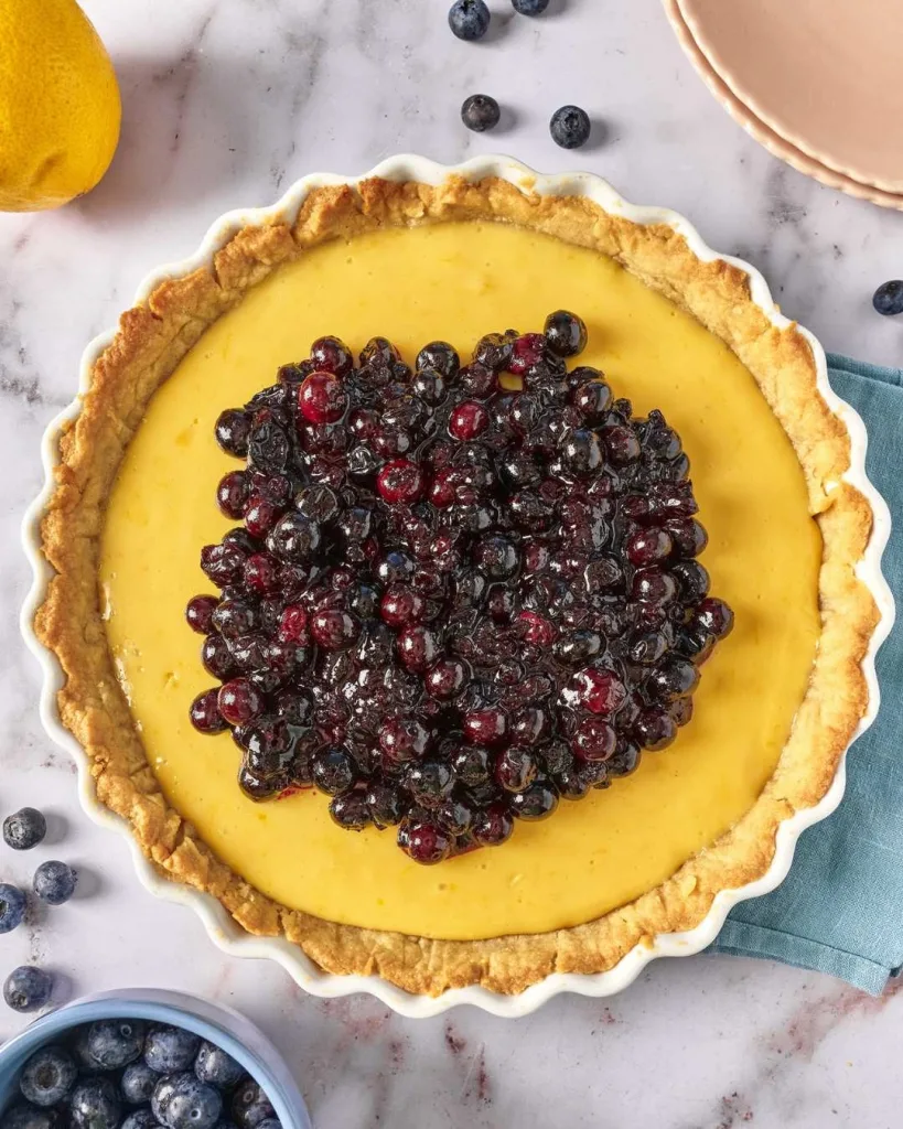 blueberry lemon curd tart recipe