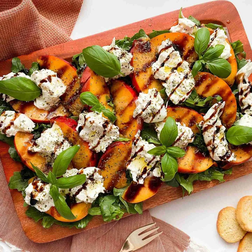 Peach and Burrata Salad Recipe