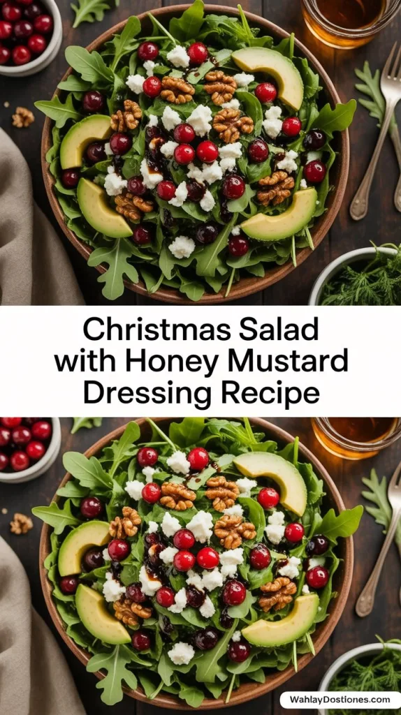 Christmas Salad with Honey Mustard Dressing Recipe