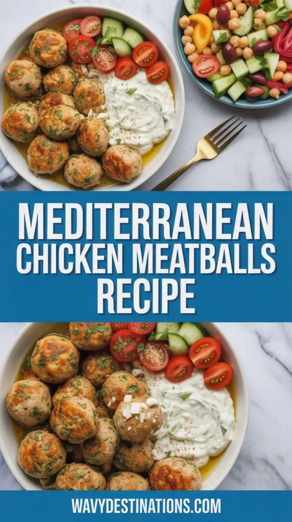 Mediterranean chicken meatballs