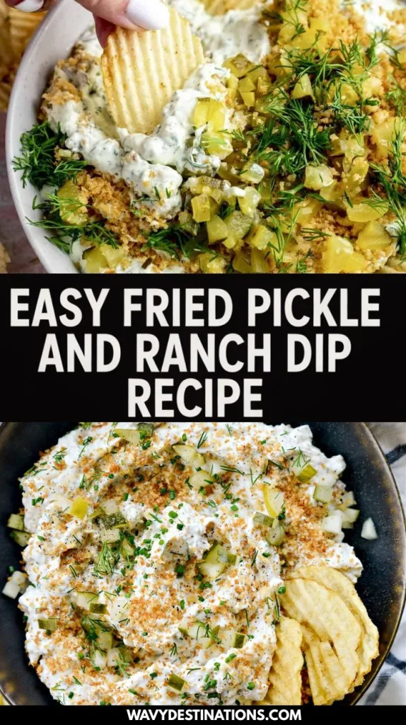 Easy Fried Pickle and Ranch Dip 4 Easy Fried Pickle and Ranch Dip