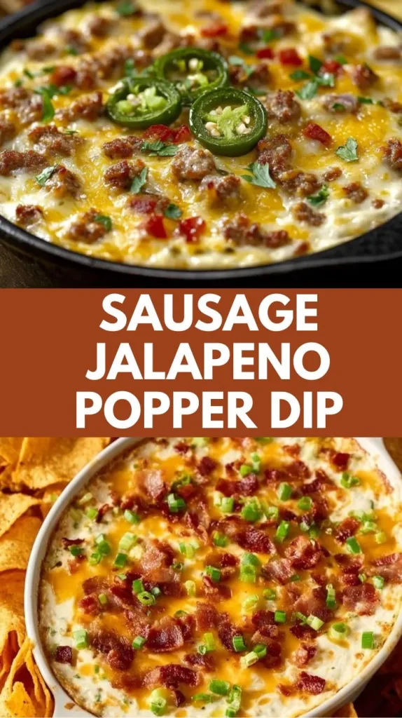 Sausage Jalapeño Popper Dip Recipe