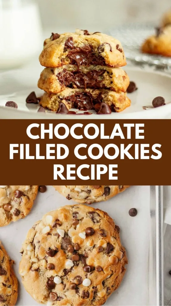 Gooey Chocolate Filled Cookies Recipe