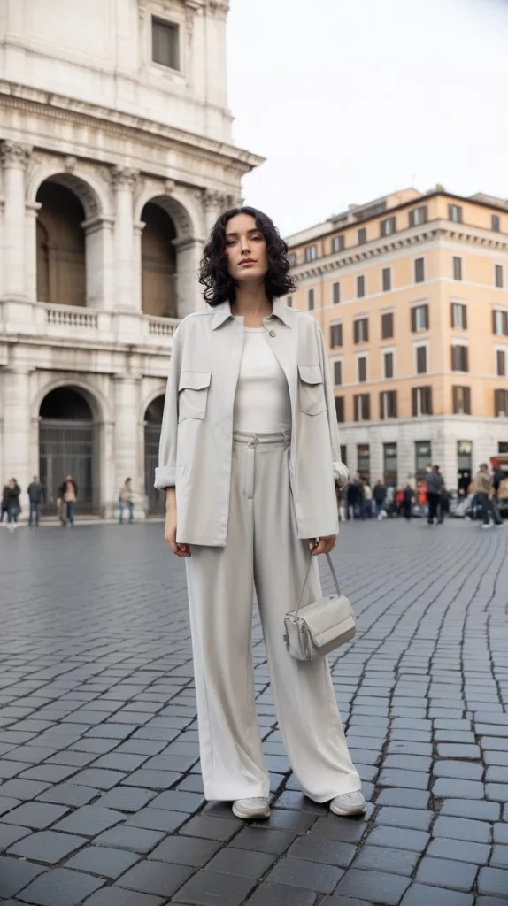 Monochrome Top and Pants Set