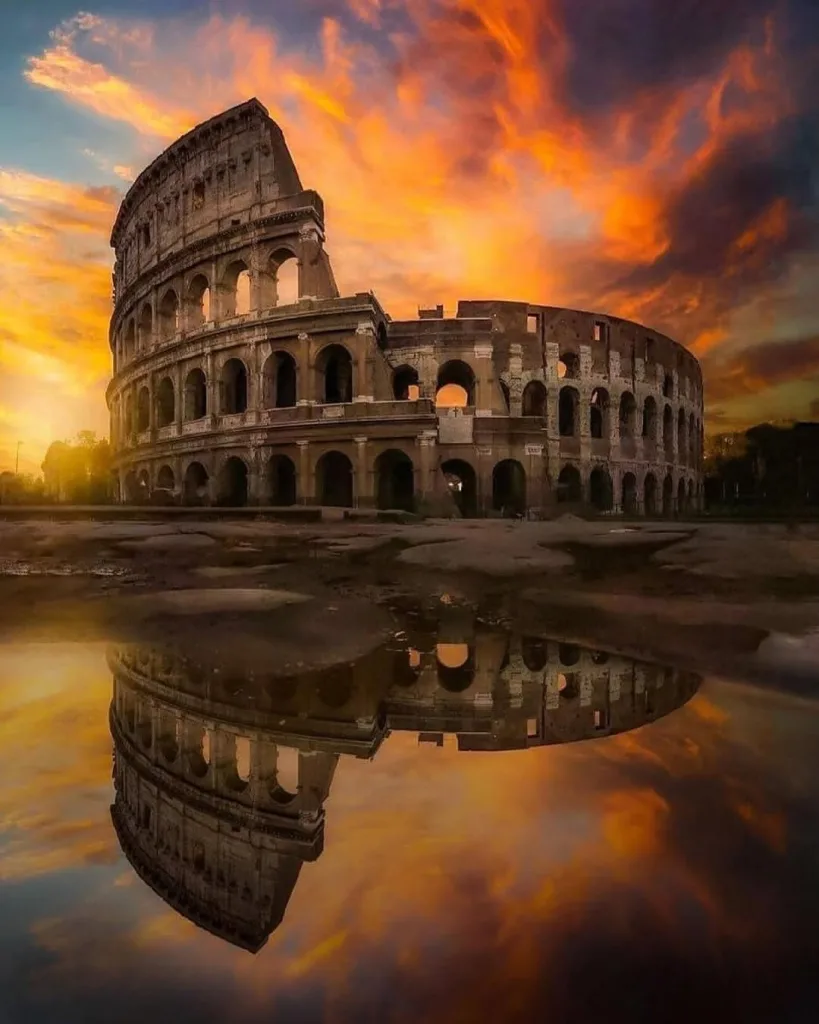 Portofino Italy Aesthetic Sunset: 10 Sunset Views That Look Straight Out of a Painting 9 Colosseum and St. Peter’s Basilica