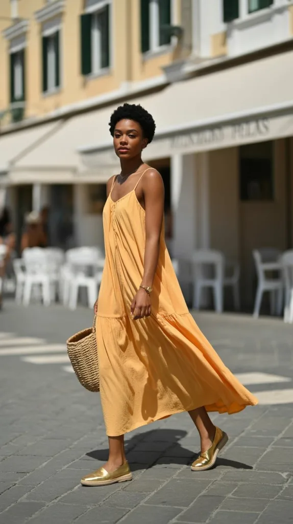 Island Stroll Flowing Summer Dress