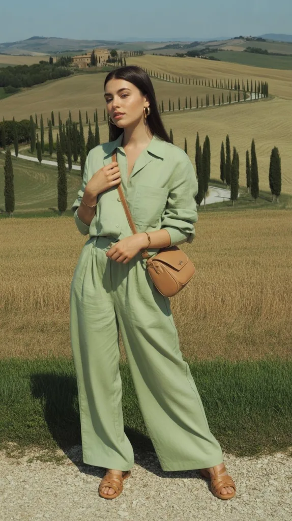 Tuscany Italy Outfits Summer: 10 Breezy Fits for Sunny Tuscan Travels 5 Matching Linen Co-Ord Set