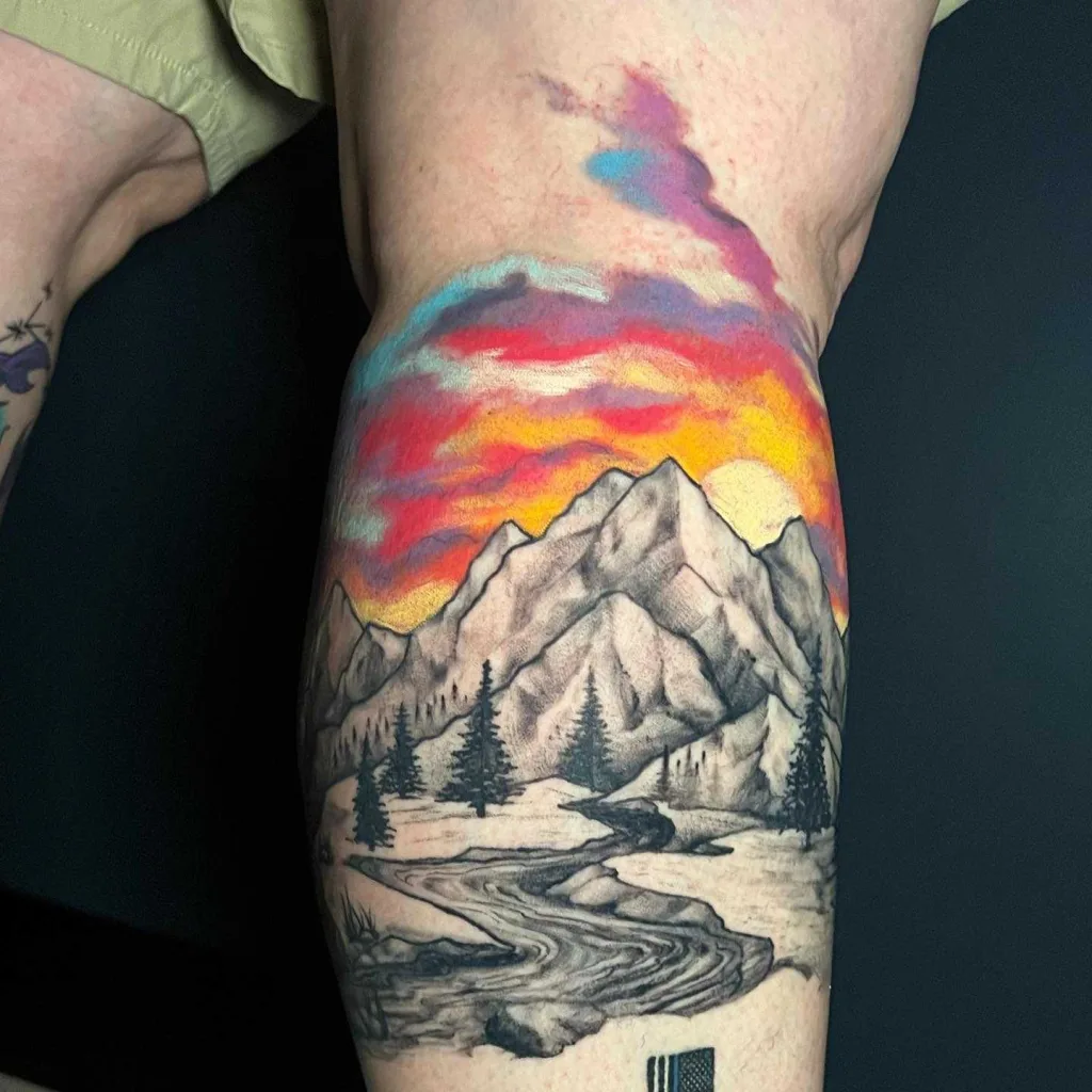 Sardinia Italy Tattoo: 10 Trendy Ideas for Your Next Ink 9 Sunset Over the Cliffs