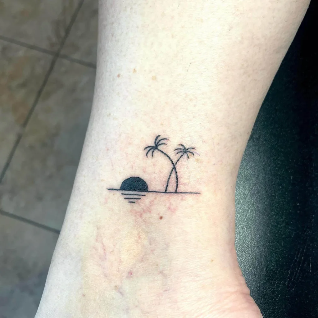Sardinia Italy Tattoo: 10 Trendy Ideas for Your Next Ink 5 Sun and Sea Minimalism