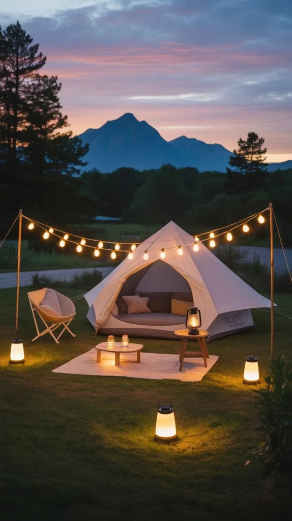 Camping Vibes: 10 Inspiring Ways to Connect with Nature 8 DIY Outdoor Lighting