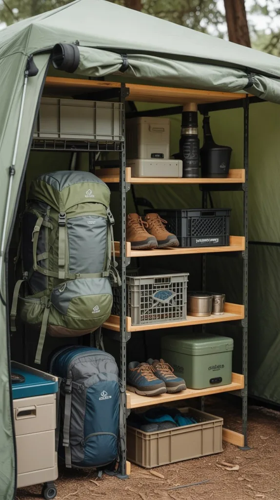 Camping Vibes: 10 Inspiring Ways to Connect with Nature 6 Adventure Gear Display