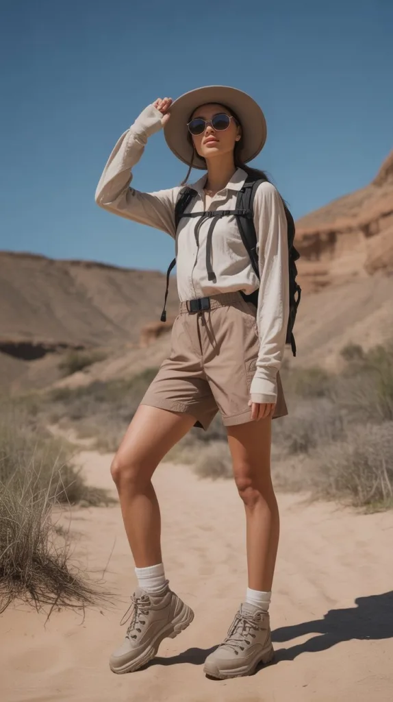 Camping Outfits for Women Summer: 10 Must-Have Items for Your Next Trip 4 Minimalist Desert Hiker
