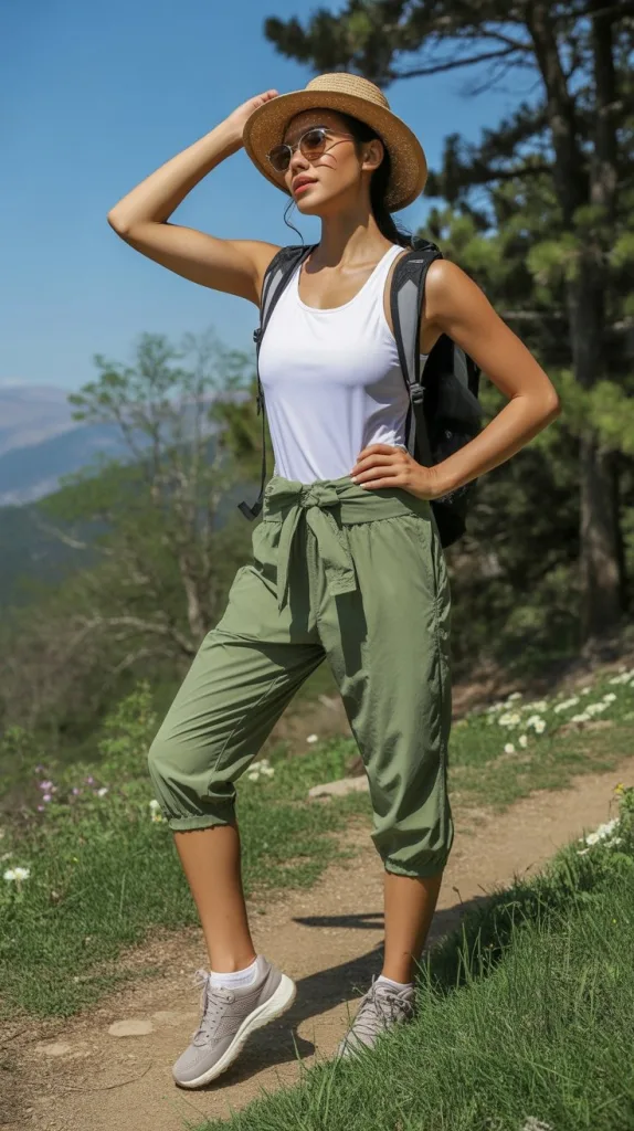 Camping Outfits for Women Summer: 10 Must-Have Items for Your Next Trip 3 Light and Breezy Trail Look