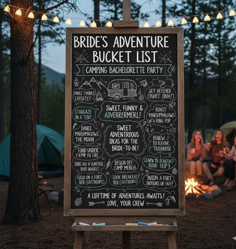 Bride’s Adventure Bucket List Board