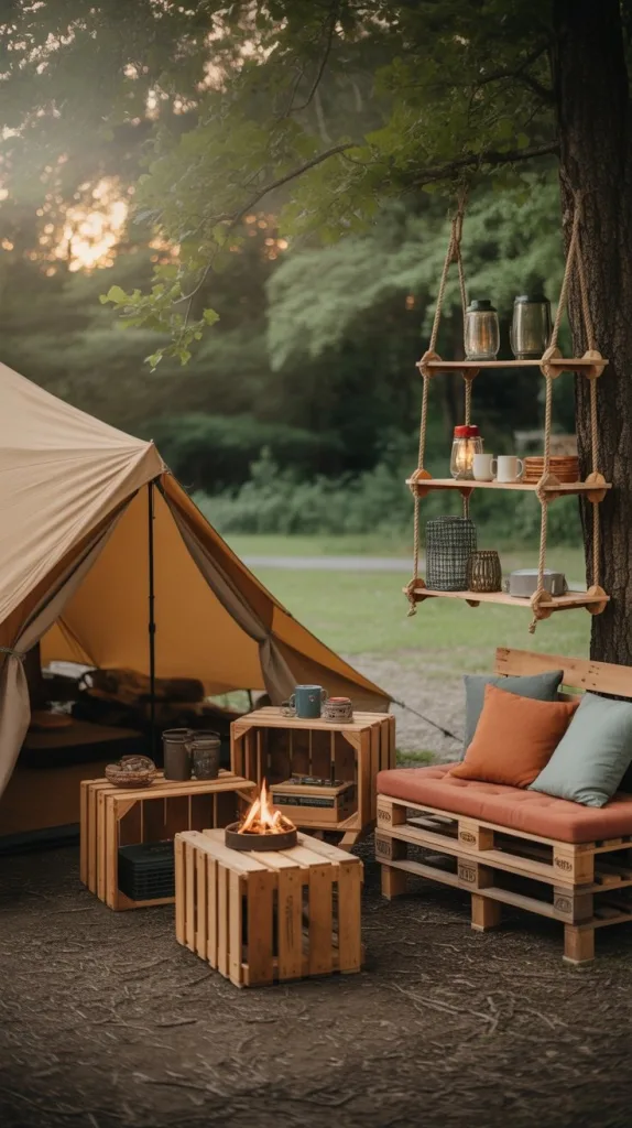 Luxury Camping: 10 Dreamy Setups for a Premium Camping Escape 4 DIY Furniture Ideas for a Personal Touch