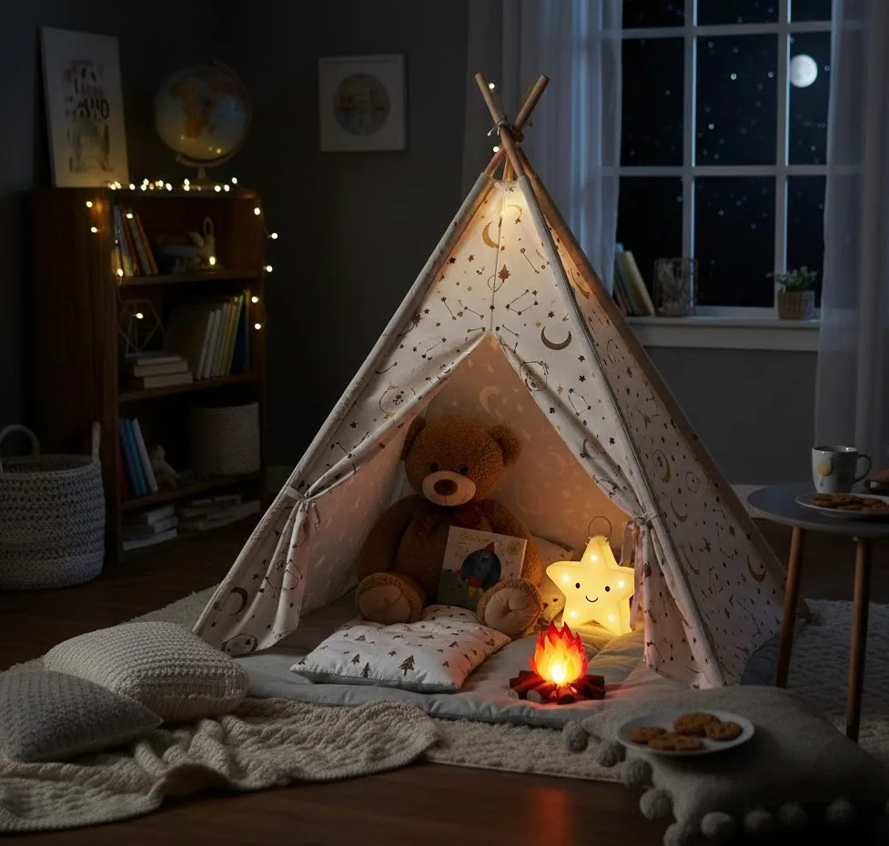 Teddy Bear Camping Night