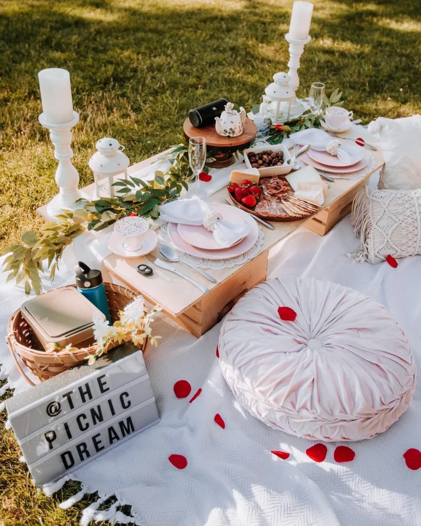 Picnic-Style Camping Setup