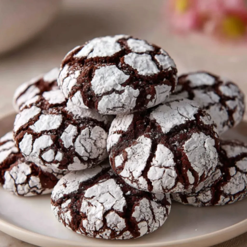 Bourbon Dark Chocolate Crack Cookies