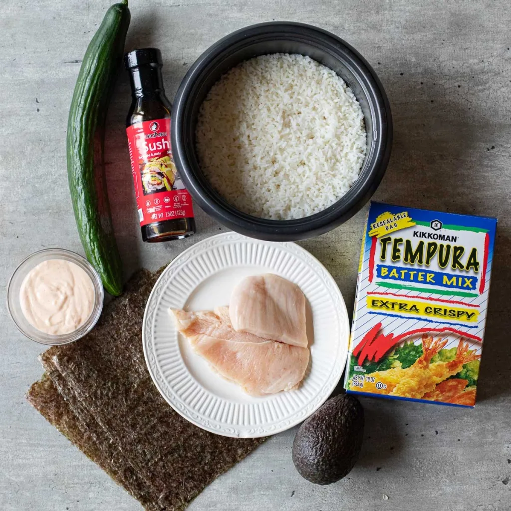  Chicken Tempura Roll Recipe ingredients
