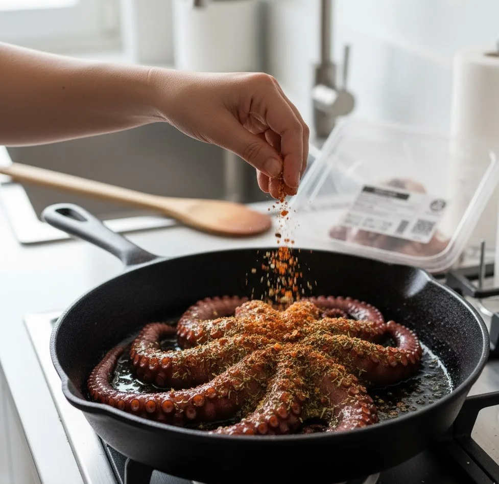 Sear the Octopus