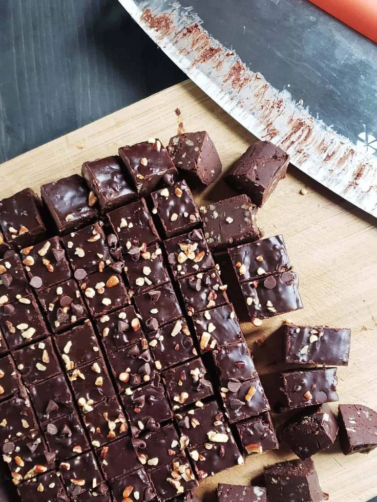 Salted Bourbon Fudge