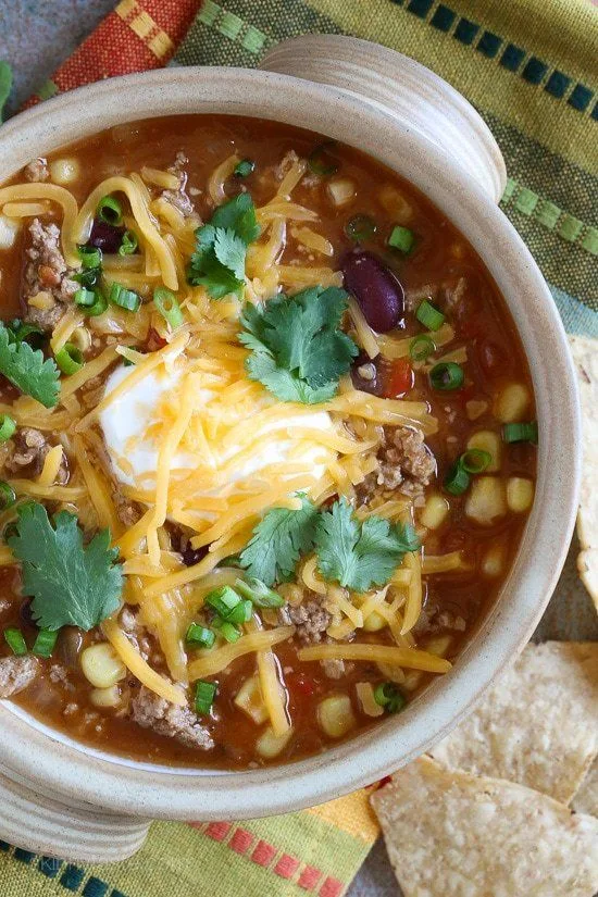 Skinnytaste Turkey Chili Taco Soup