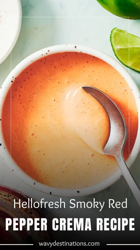 HelloFresh Smoky Red Pepper Crema Recipe