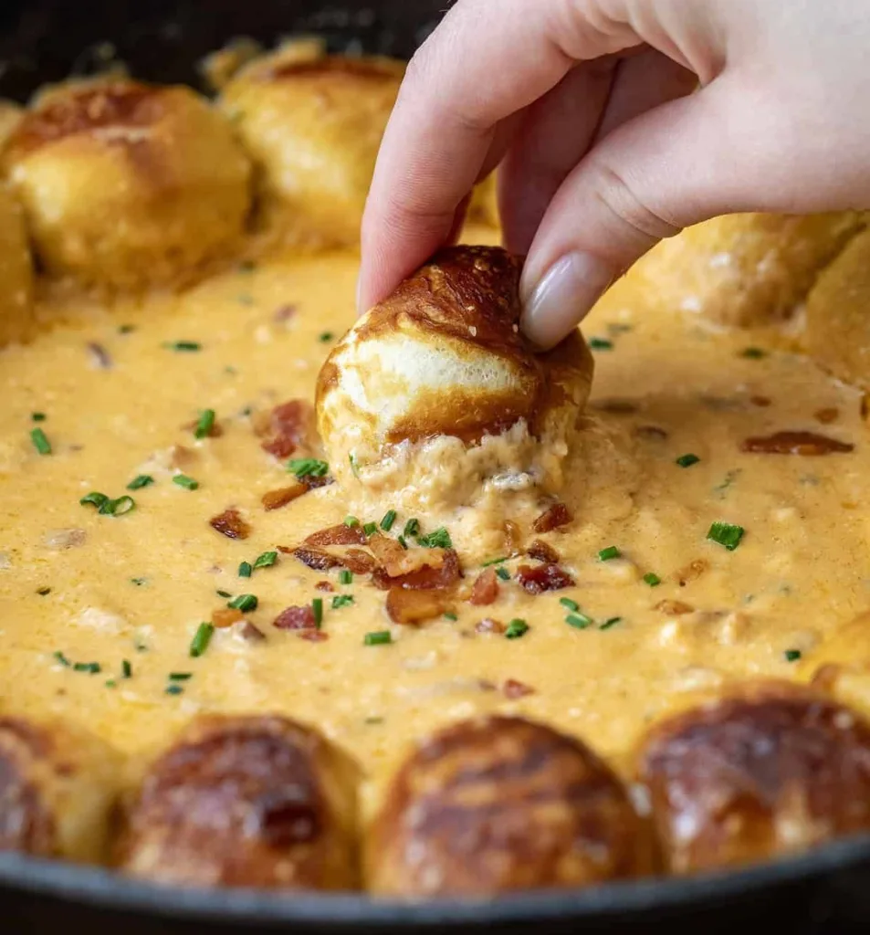 Pretzel Ring Beer Cheese Dip Recipe