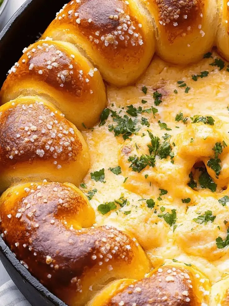 Pretzel Ring Beer Cheese Dip Recipe