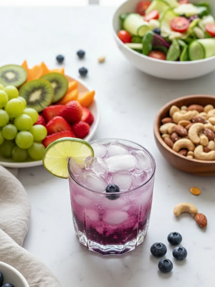 Blueberry Coconut Lime Fizz Recipe