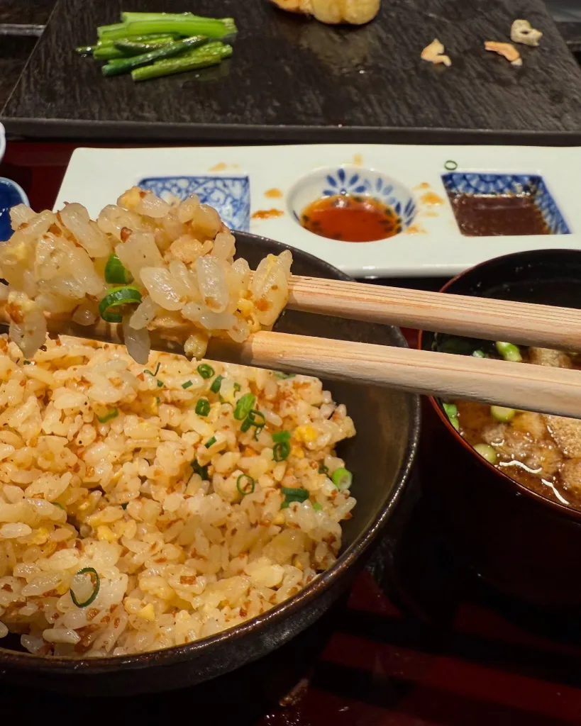 Japanese Garlic Fried Rice Recipe